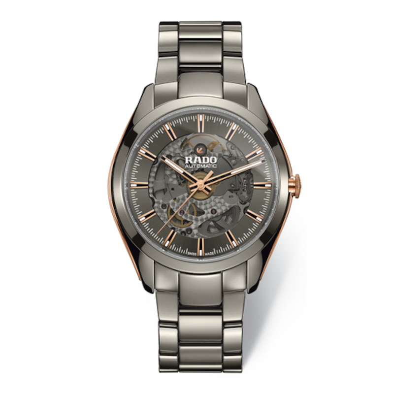 Rado Men's Ceramic Hyperchrome Grey Dial Bracelet Watch
