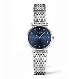 Longines Ladies' Stainless Steel Blue Dial Bracelet Watch