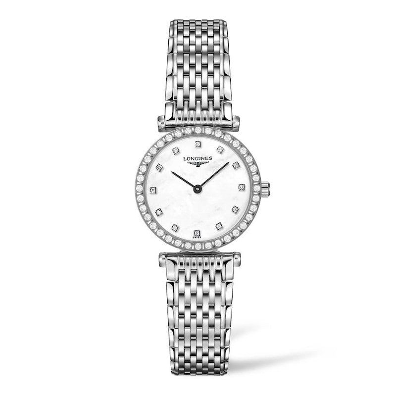 Longines La Grande Classique Ladies' Diamond White Dial Bracelet Watch