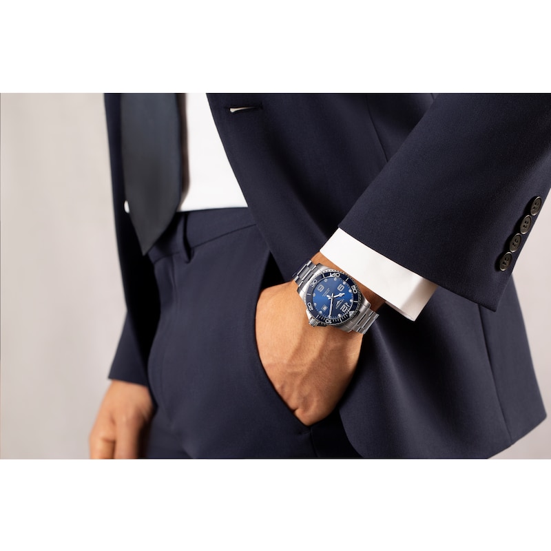 Longines HydroConquest Men's Blue Dial & Stainless Steel Bracelet Watch