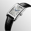 Thumbnail Image 3 of Longines DolceVita Men's Black Leather Strap Watch