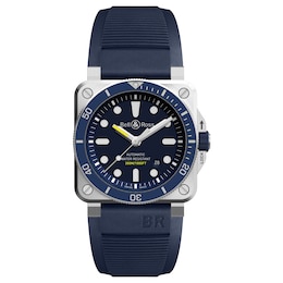 Bell & Ross Br-03 Diver Blue Strap Watch