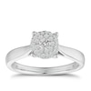 Thumbnail Image 1 of Engagement Ring 18ct White Gold 0.25ct Total Diamond Cluster Ring