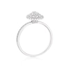 Thumbnail Image 3 of Engagement Ring Platinum 0.50ct Diamond Pear Double Halo Ring