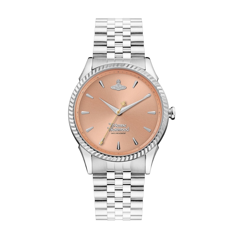 Vivienne Westwood Seymour Ladies' Peach Dial & Stainless Steel Watch