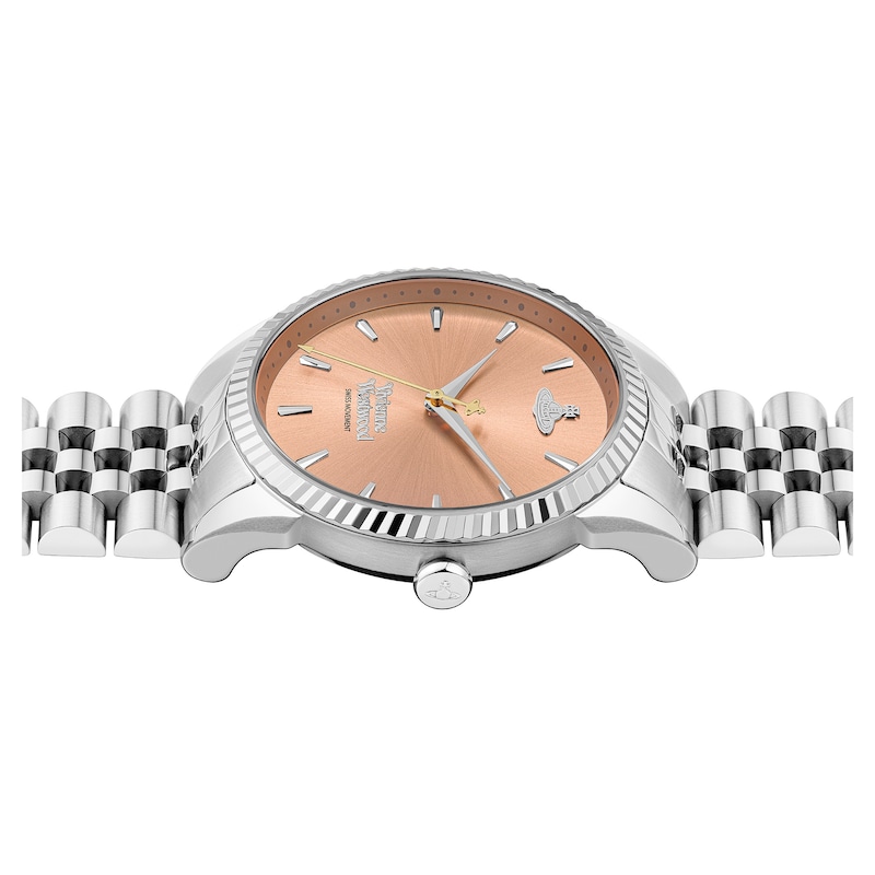 Vivienne Westwood Seymour Ladies' Peach Dial & Stainless Steel Watch