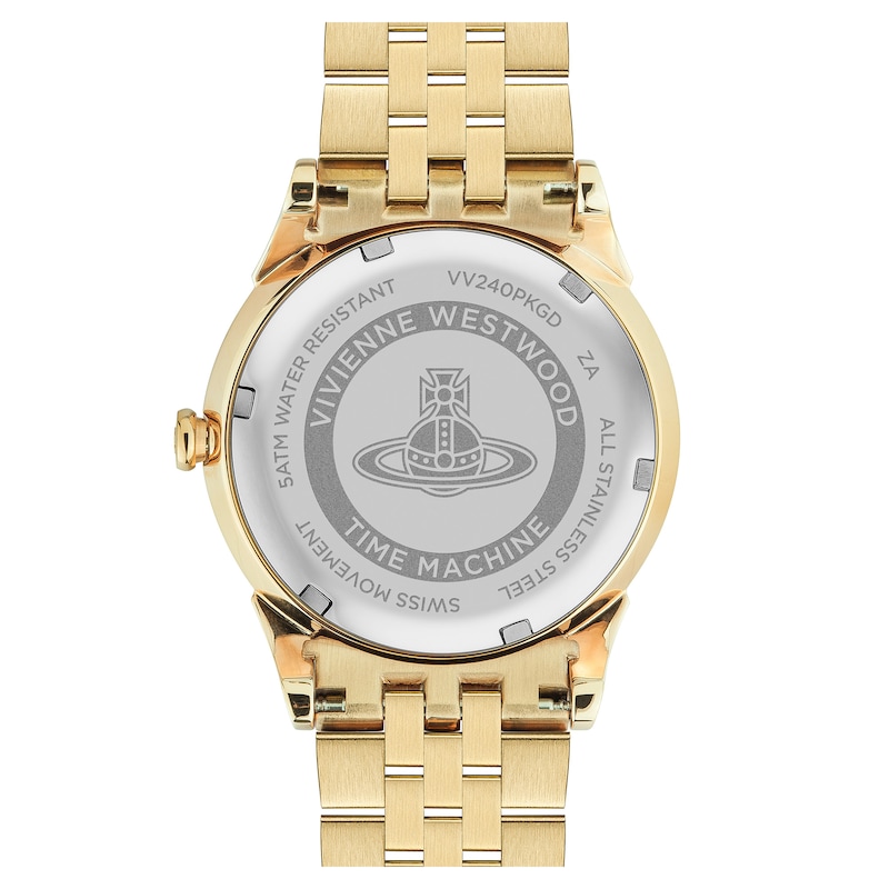 Vivienne Westwood Seymour Gold-Tone Stainless Steel Bracelet Watch