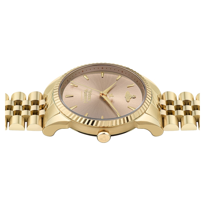 Vivienne Westwood Seymour Gold-Tone Stainless Steel Bracelet Watch