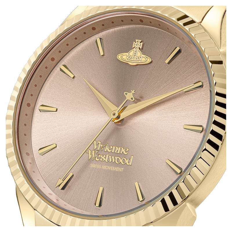 Vivienne Westwood Seymour Gold-Tone Stainless Steel Bracelet Watch