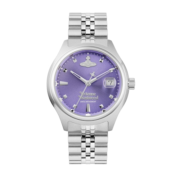 Vivienne Westwood Little Camberwell Lilac Dial & Stainless Steel Watch