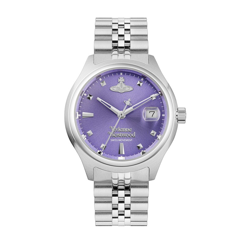 Vivienne Westwood Little Camberwell Lilac Dial & Stainless Steel Watch