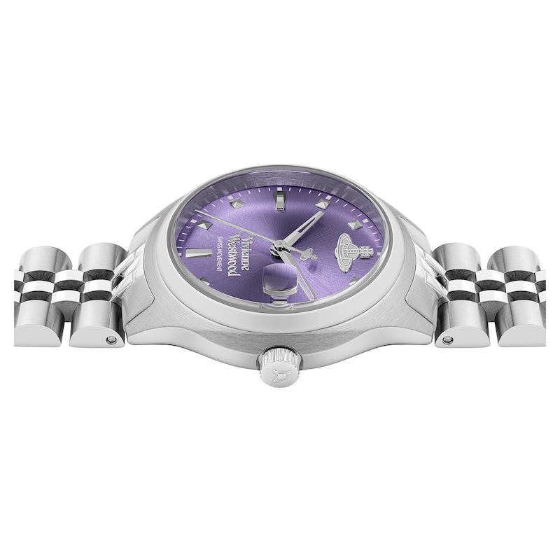 Vivienne Westwood Little Camberwell Lilac Dial & Stainless Steel Watch