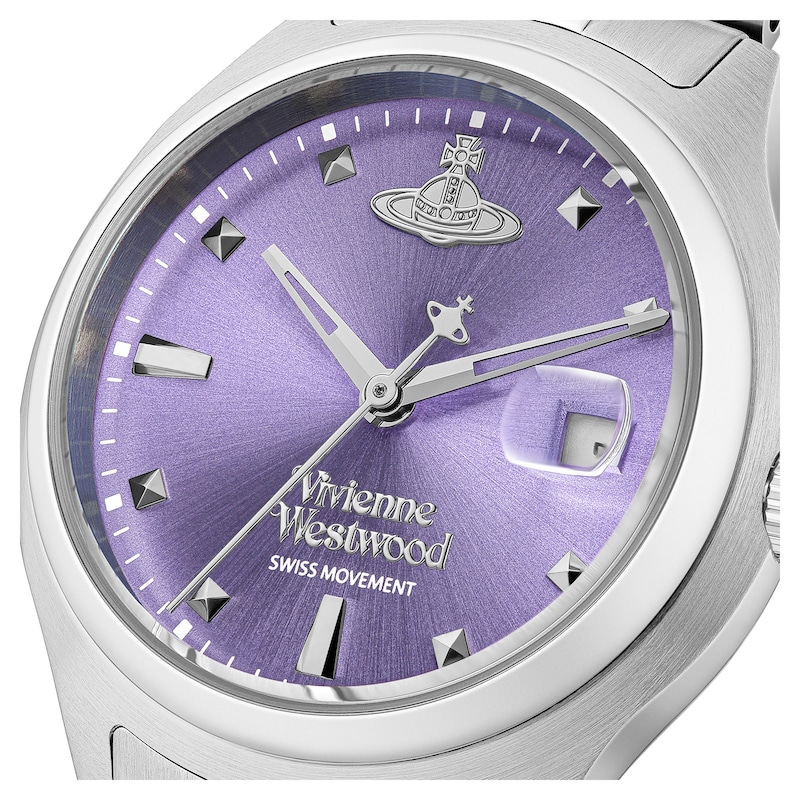 Vivienne Westwood Little Camberwell Lilac Dial & Stainless Steel Watch