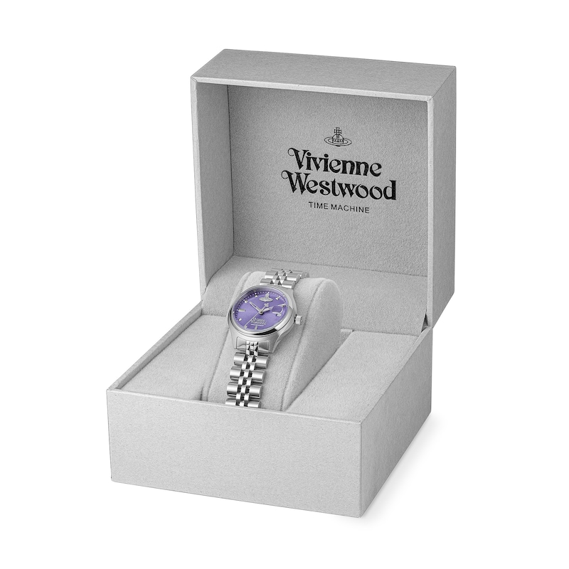 Vivienne Westwood Little Camberwell Lilac Dial & Stainless Steel Watch