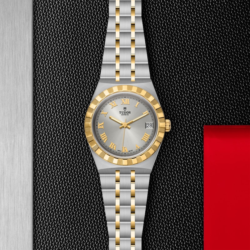 Tudor Royal 34mm Ladies' 18ct Yellow Gold & Stainless Steel Bracelet Watch