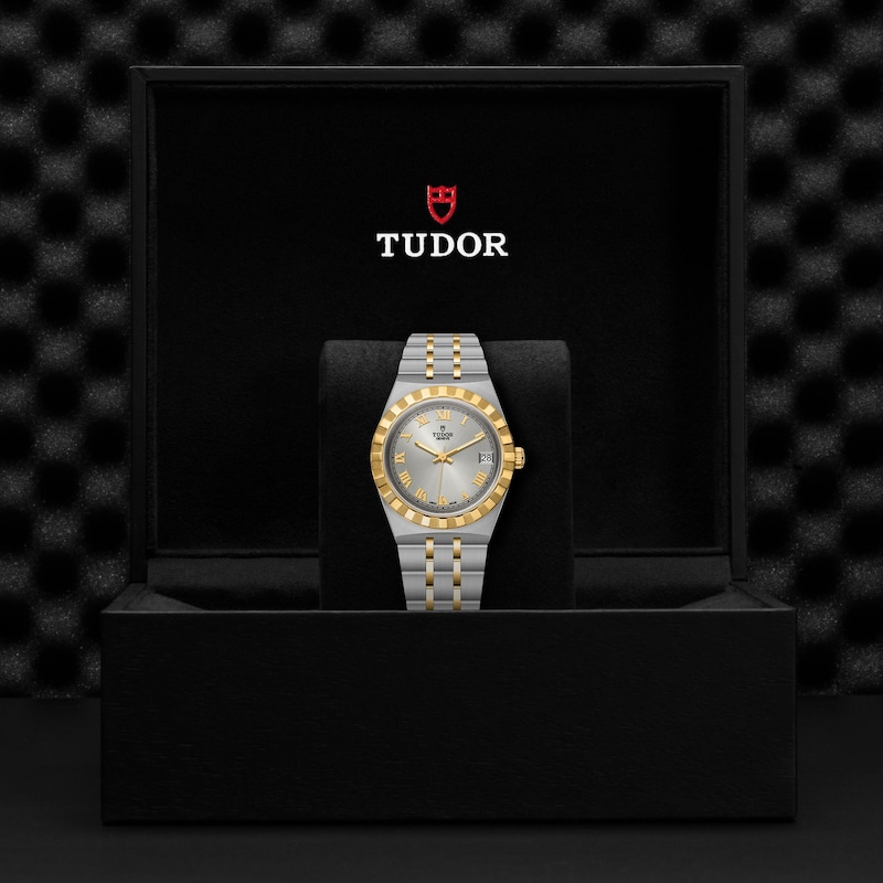 Tudor Royal 34mm Ladies' 18ct Yellow Gold & Stainless Steel Bracelet Watch