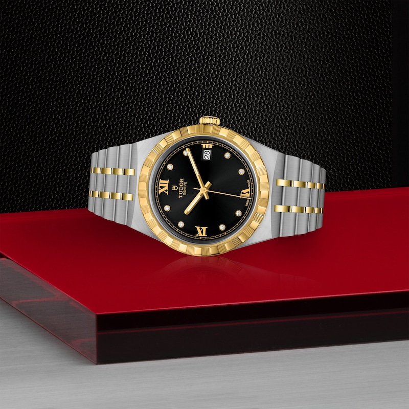 Main Image 4 of Tudor Royal Men's Diamond 18ct Yellow Gold & Stainless Steel Watch