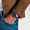 Thumbnail Image 4 of Hamilton Ventura Triangle Dial & Blue Suede Leather Strap Watch