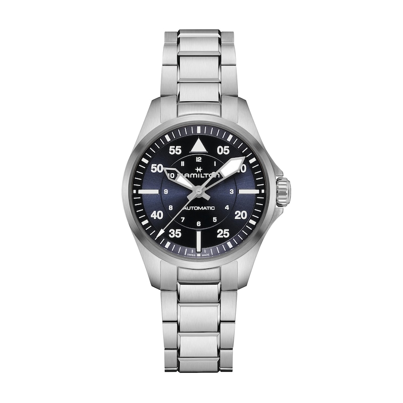 Hamilton Khaki Aviation Men's Stainless Steel Bracelet Watch