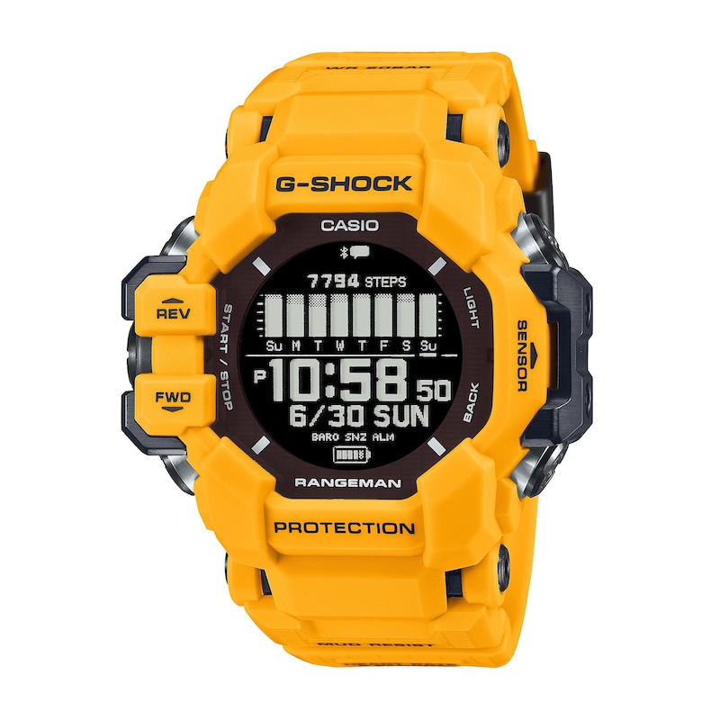 G-Shock GPR-H1000-9ER Master Of G Yellow Resin Strap Watch