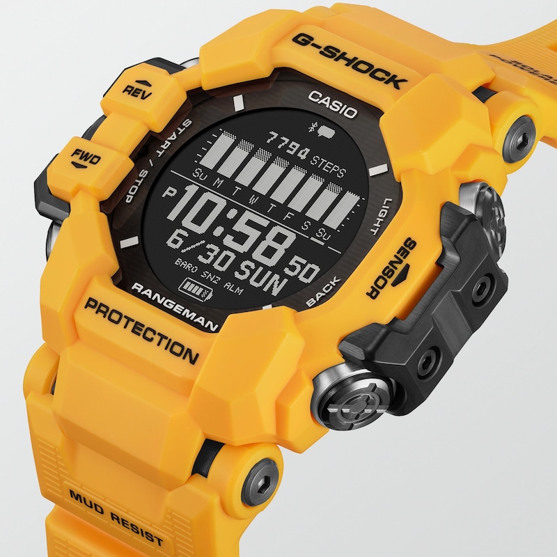G-Shock GPR-H1000-9ER Master Of G Yellow Resin Strap Watch