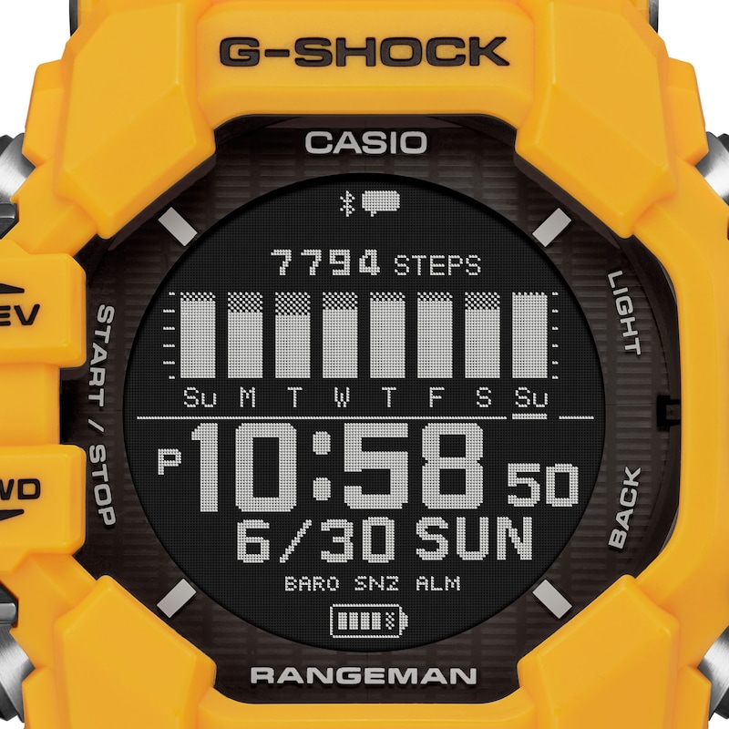 G-Shock GPR-H1000-9ER Master Of G Yellow Resin Strap Watch