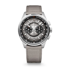 Jaeger-LeCoultre Polaris Chronograph Beige Fabric Strap Watch