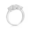 Thumbnail Image 3 of 9ct White Gold 0.50ct Total Diamond Cluster Trilogy Ring