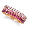 Thumbnail Image 0 of Le Vian 14ct Rose Gold Layer Cake Strawberry Sapphire Ring