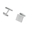 Thumbnail Image 1 of BOSS Men's Sterling Silver Line Detailing Square Cufflinks