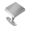 Thumbnail Image 2 of BOSS Men's Sterling Silver Line Detailing Square Cufflinks