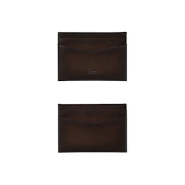 BOSS Men's Dark Brown Leather Card Holder
