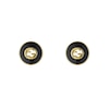 Thumbnail Image 0 of Gucci Interlocking 18ct Yellow Gold & Onyx Round Stud Earrings