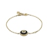 Thumbnail Image 0 of Gucci Interlocking 18ct Yellow Gold Diamond & Onyx Bracelet