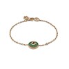 Thumbnail Image 0 of Gucci Interlocking 18ct Rose Gold Diamond & Green Agate Bracelet