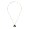 Thumbnail Image 2 of Gucci Interlocking 18ct Yellow Gold Diamond & Onyx Round Pendant