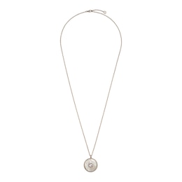 Gucci Interlocking 18ct Rose Gold Diamond & Mother Of Pearl Necklace