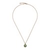 Thumbnail Image 1 of Gucci Interlocking 18ct Rose Gold Diamond & Green Agate Pendant