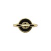 Thumbnail Image 3 of Gucci Interlocking 18ct Yellow Gold Diamond & Onyx Round Ring (Size N-O)