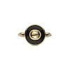Thumbnail Image 2 of Gucci Interlocking 18ct Yellow Gold Diamond & Onyx Round Ring (Size P)