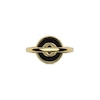 Thumbnail Image 3 of Gucci Interlocking 18ct Yellow Gold Diamond & Onyx Round Ring (Size P)