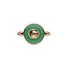 Thumbnail Image 2 of Gucci Interlocking 18ct Rose Gold & Green Agate Round Ring (Size M-N)