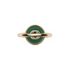 Thumbnail Image 3 of Gucci Interlocking 18ct Rose Gold & Green Agate Round Ring (Size M-N)
