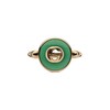 Thumbnail Image 1 of Gucci Interlocking 18ct Rose Gold & Green Agate Round Ring (Size O-P)