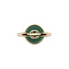 Thumbnail Image 2 of Gucci Interlocking 18ct Rose Gold & Green Agate Round Ring (Size O-P)