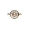 Thumbnail Image 2 of Gucci Interlocking 18ct Rose Gold Diamond & Mother Of Pearl Ring (Size N-O)