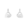Thumbnail Image 0 of Gucci Trademark Sterling Silver Heart Shaped Hoop Earrings