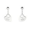 Thumbnail Image 0 of Gucci Trademark Sterling Silver Heart Shaped Stud Earrings