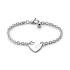 Thumbnail Image 0 of Gucci Trademark Sterling Silver Heart Shaped Pendant Chain Bracelet