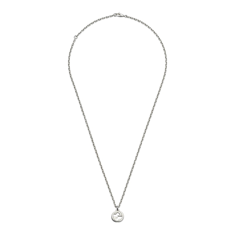 Main Image 2 of Gucci Interlocking Sterling Silver Pendant Necklace
